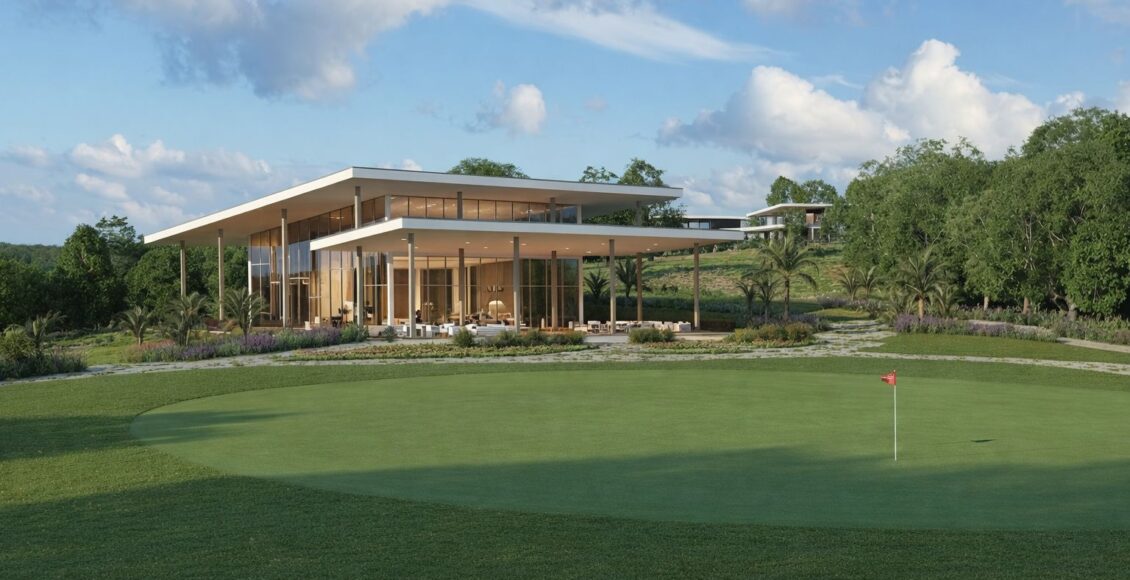 Fazenda do Lago, Grupo CRP. Ilustração Campo de Golf.