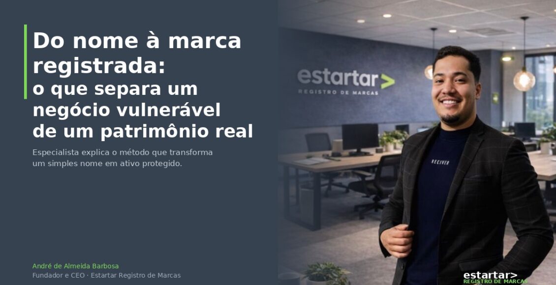André de Almeida Barbosa, Fundador e CEO Estartar Registro de Marcas