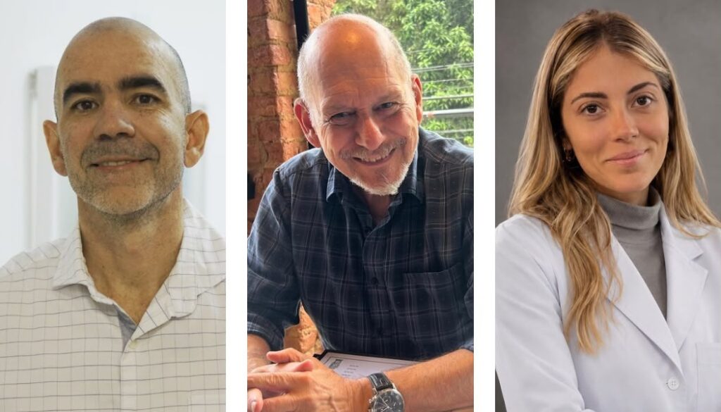 Os médicos Marco Orsini e Eduardo Morsch de Mello, e a pesquisadora Eduarda Iennaco.