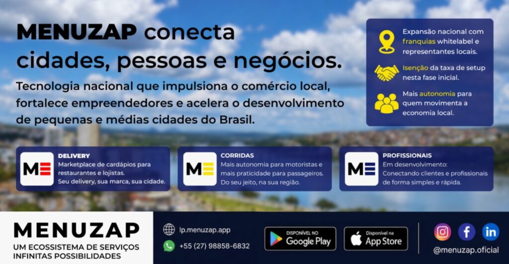 Menuzap quer construir modelo de autonomia e regionalização no ecossistema de tecnologia para delivery e mobilidade urbana.